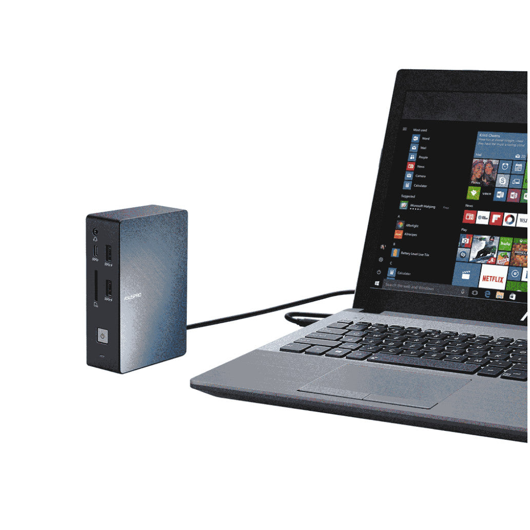 Priklopna postaja USB-C => Asus SlimPro Dock 2 1x HDMI 2xDisplayPort 1xVGA USB 2xUSB-C 180W Čitalec kartic (90NX0460-P00030)