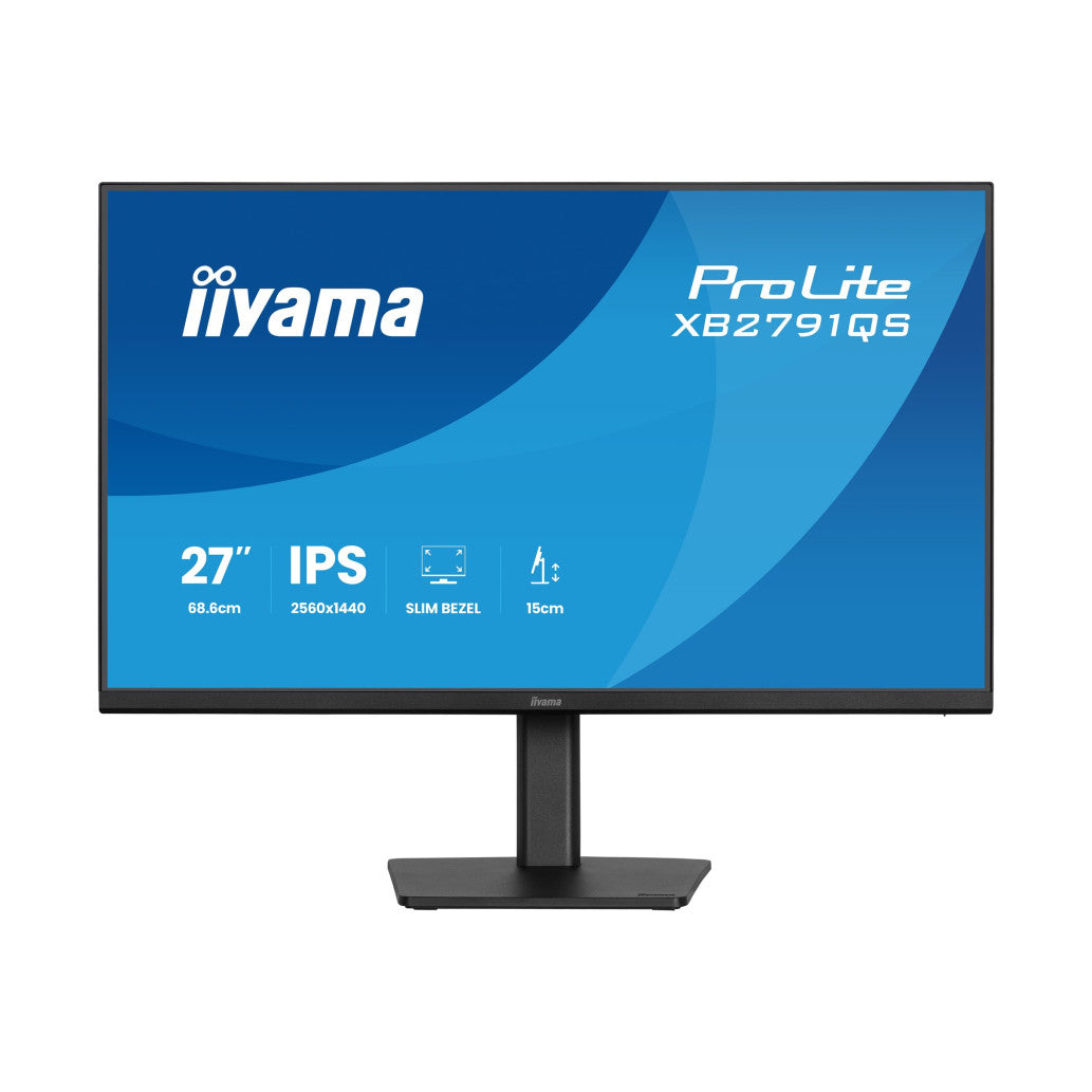 Monitor Iiyama 68,6 cm (27,0") XB2791QS-B1 2560x1440 75Hz IPS 1ms HDMI DisplayPort Pivot Zvočniki  AdaptiveSync ProLite