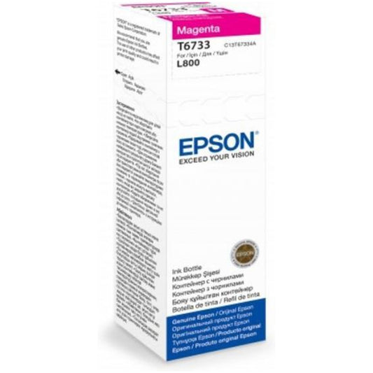 ČRNILO EPSON 673 MAGENTA STEKLENIČKA, 70 ML L800 (C13T67334A)
