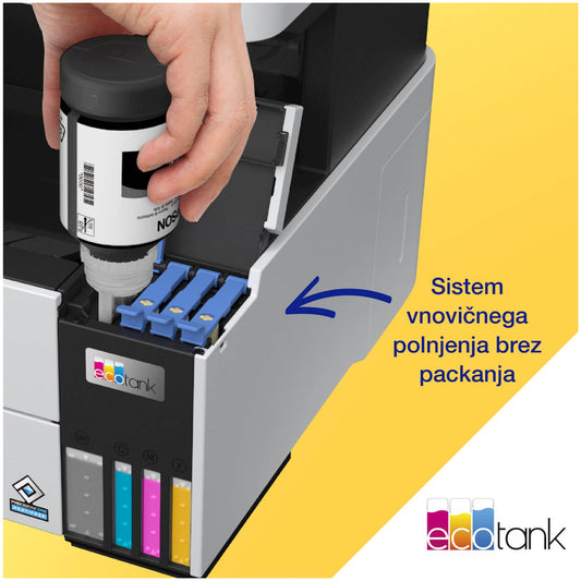 Tiskalnik multifunkcijski brizgalni barvni Epson EcoTank Office Pro L6460 A4 duplex tisk USB LAN WiFi 17ppm (C11CJ89403)