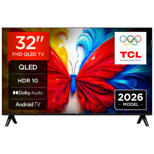 TV sprejemnik TCL 32,0" 81,3 cm 32S5L 1920x1080 QLED Android TV 2xHDMI USB BT WiFi  HDR10