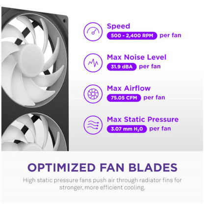 Vodno hlajenje NZXT Kraken - 360mm RGB črna (WASE-1018)