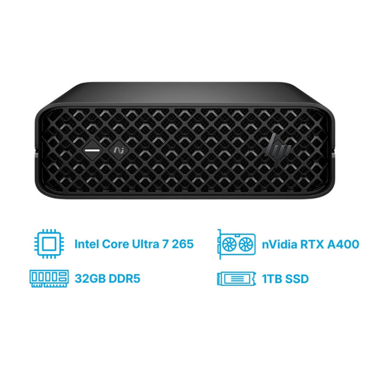 Delovna postaja HP Mini Z2 G1i Ultra 7-265/W880/32GB/1TB/Nvidia RTX A400 4xmDP /280W-89%/Win11Pro (A40NCET#ABB)