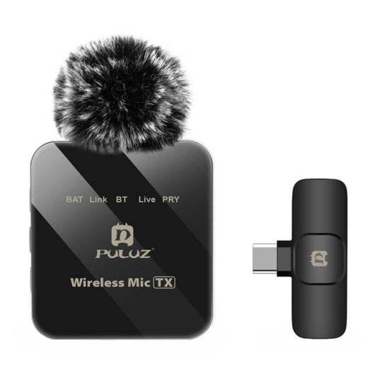Brezžični lavalier mikrofon PULUZ PU648B USB-C sprejemnik