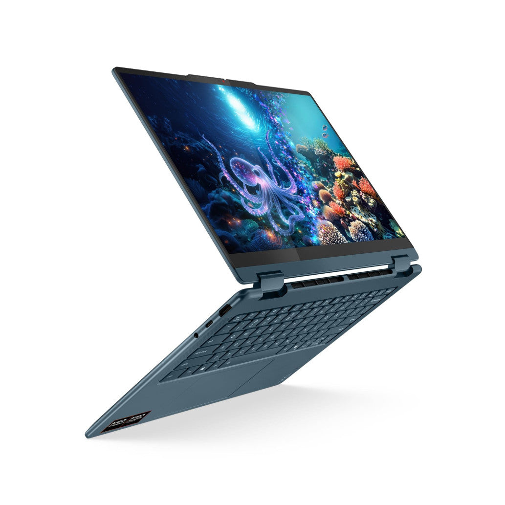 Prenosnik Lenovo 35,5 cm (14,0") Yoga 7 1920x1200 OLED 400nit Ryzen AI 5 340/24GB/SSD1TB/BL/AI Chip: 50 TOPs/ALU/AMD Radeon 840M/Win11Home (83JR0022SC)