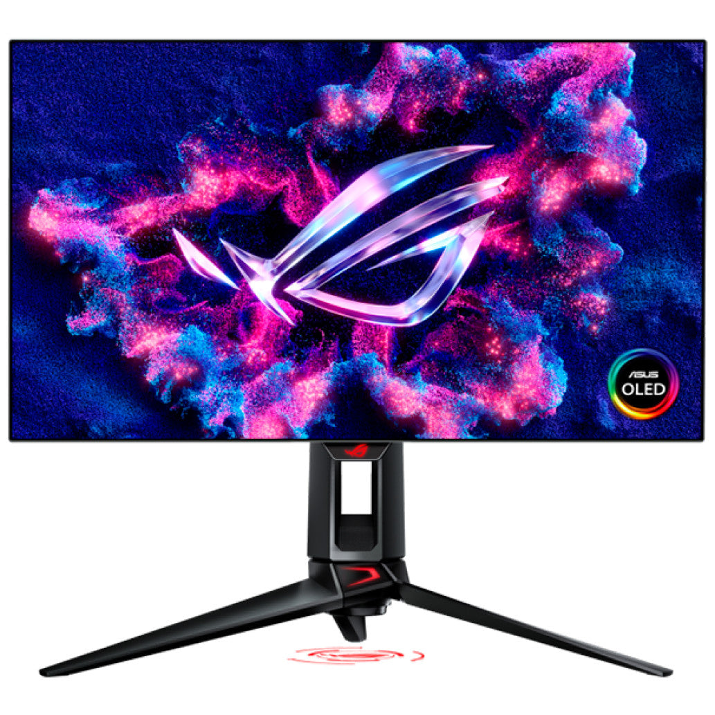 Monitor Asus 68,6 cm (27,0") PG27AQDP 2560x1440 Gaming 480Hz OLED 0,03ms 2xHDMI DisplayPort 2xUSB3.2 Pivot  DCI-P3-99% FreeSync Premium G-Sync Compatible HDR400 ROG Swift Delta E<2 calibration