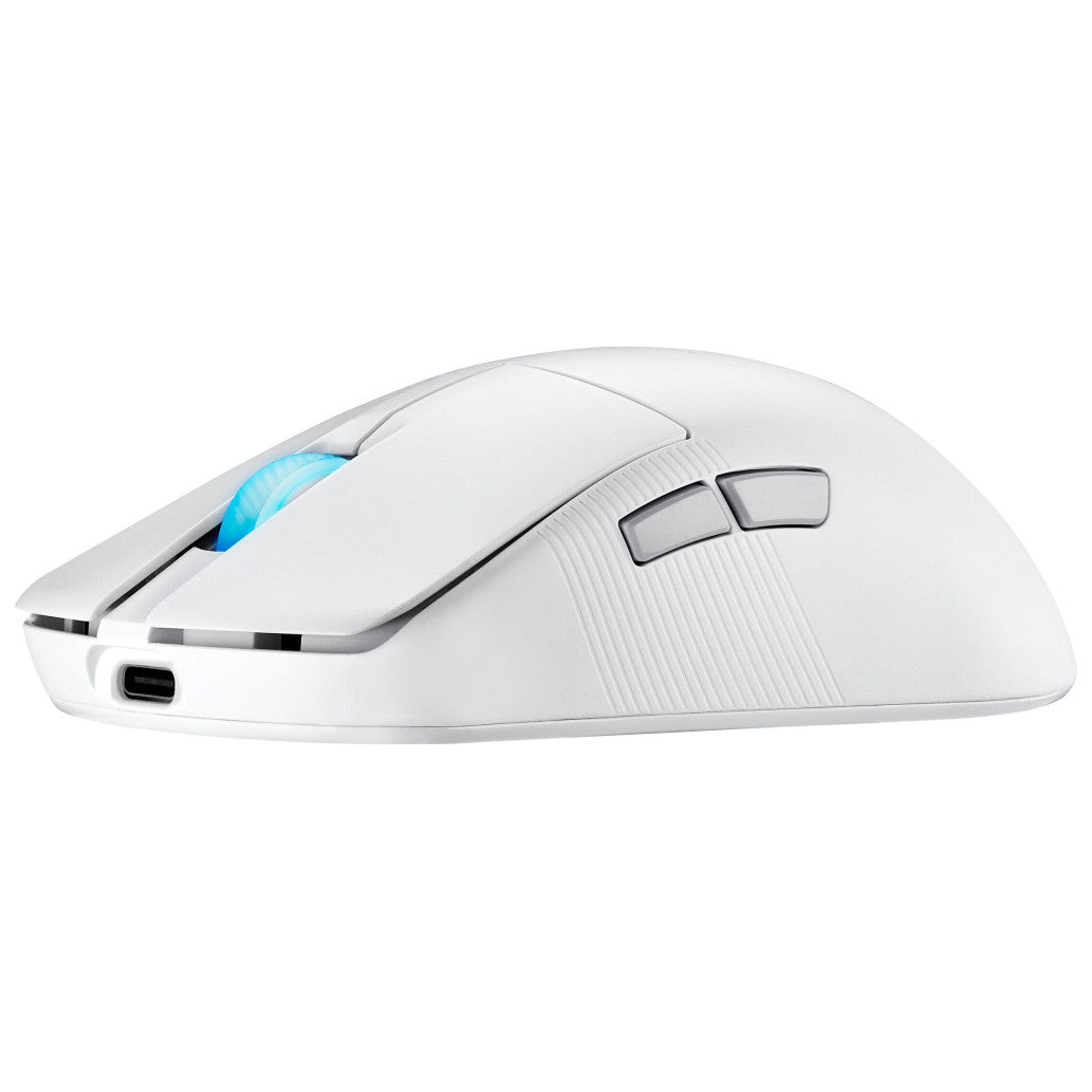 Miš Asus brezžična + Bluetooth USB-C Harpe Ace Mini optična gaming 4200DPI bela (90MP03Z0-BMUA10)
