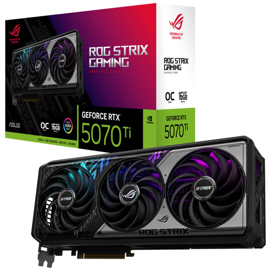 Grafična kartica nVidia RTX5070Ti Asus ROG Strix Gaming OC - 16GB GDDR7 (90YV0M90-M0NA00)