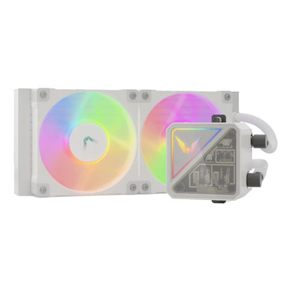 Vodno hlajenje Valkyrie V240 Lite - 240mm ARGB bela (VK-AIOVL240W)