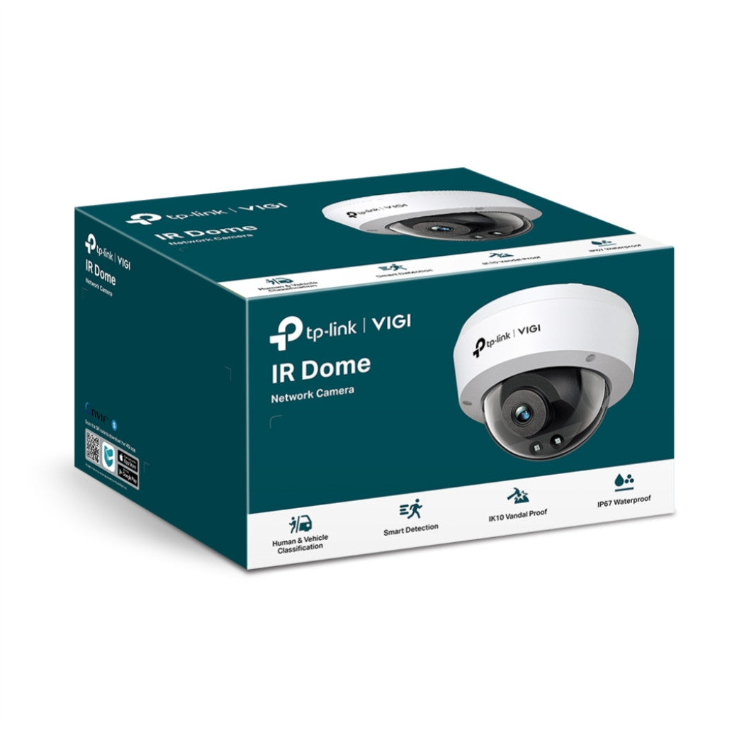 TP-LINK VIGI 4MP IR Dome mrežna kamera 4mm (do 2560 × 1440 H.265+ 30fps)