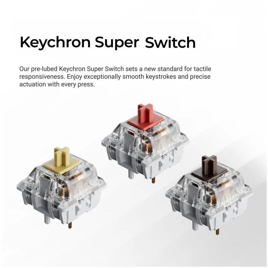 Mehanska Tipkovnica Žična Keychron C2 Pro 8K QMK UK | siva RGB (Red switch) (C2PX-M1-UK)
