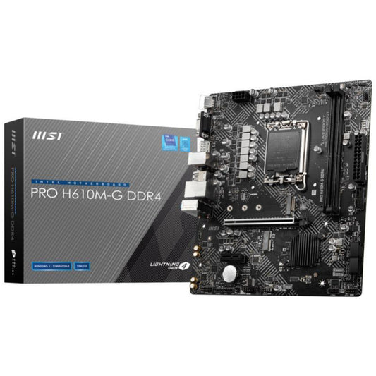 Osnovna plošča 1700 MSI H610M-P PRO DDR4 VGA HDMI DisplayPort ATX 2xDDR4 (7D46-009R)
