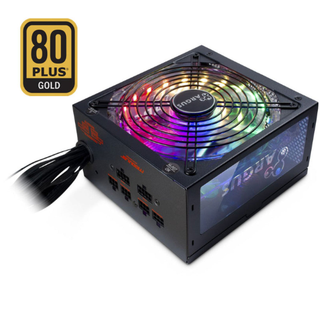 Napajalnik - 750W Inter-Tech Argus RGB-750W CM II 80Plus Gold  90% 140mm ATX 2.3 modularni (88882174)