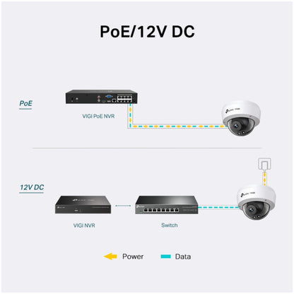 TP-LINK VIGI 4MP IR Dome mrežna kamera 4mm (do 2560 × 1440 H.265+ 30fps)