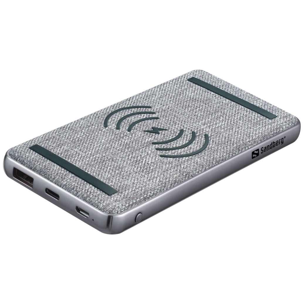Prenosna baterija Sandberg Powerbank 10000 mAh PD 20W + QI Wireless (420-61)