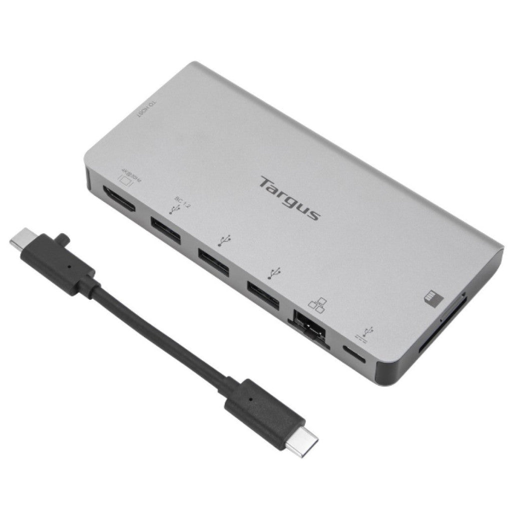 Priklopna postaja USB-C => Targus 3xUSB3.0 USB-C SD Čitalec HDMI ETH LAN RJ45 PD (100W) (DOCK414EU)