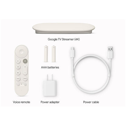 Sprejemnik in predvajalnik WiFi Google TV Streamer 4K 4GB/32GB - bel