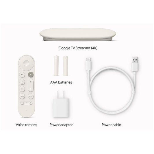 Sprejemnik in predvajalnik WiFi Google TV Streamer 4K 4GB/32GB - bel
