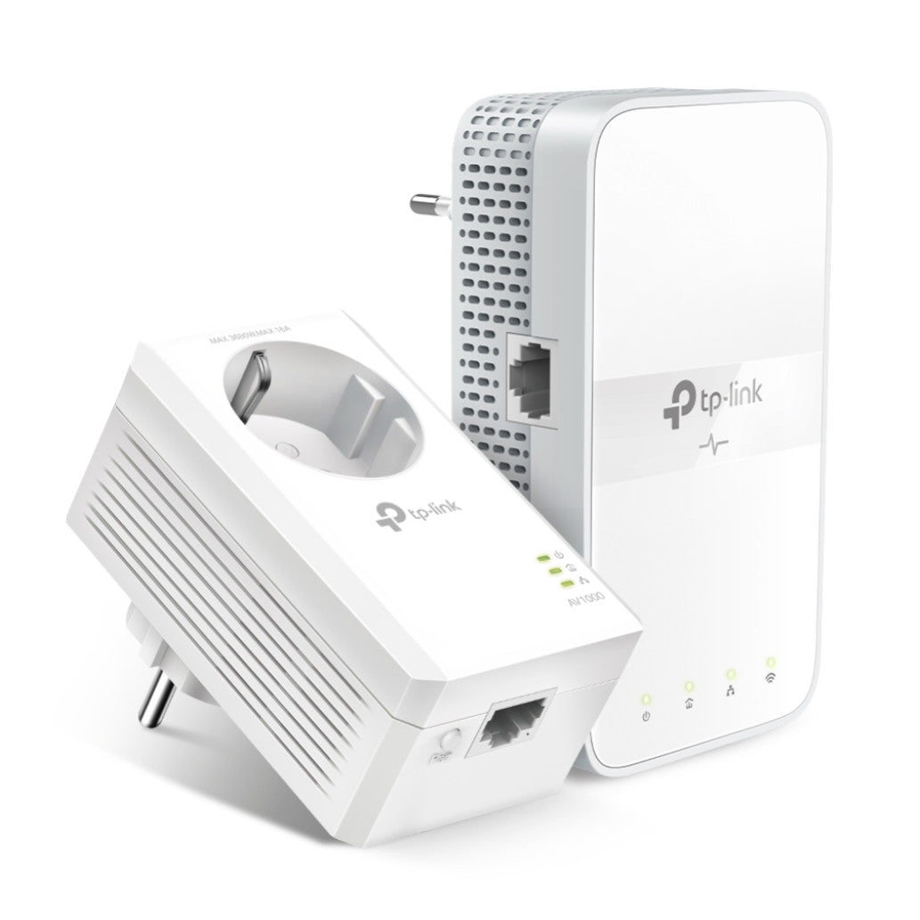 HPAV Powerline 1xLAN RJ45 220V TP-Link 1000Mbit/s (1+1) WLAN (TL-WPA7617 KIT)