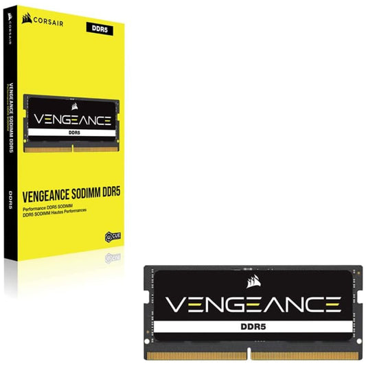 SO-DIMM SO-DIMM DDR5 48GB 5600MHz CL48 Single (1x48GB) Corsair Vengeance XMP3.0 1,1V PC črna (CMSX48GX5M1A5600C48)
