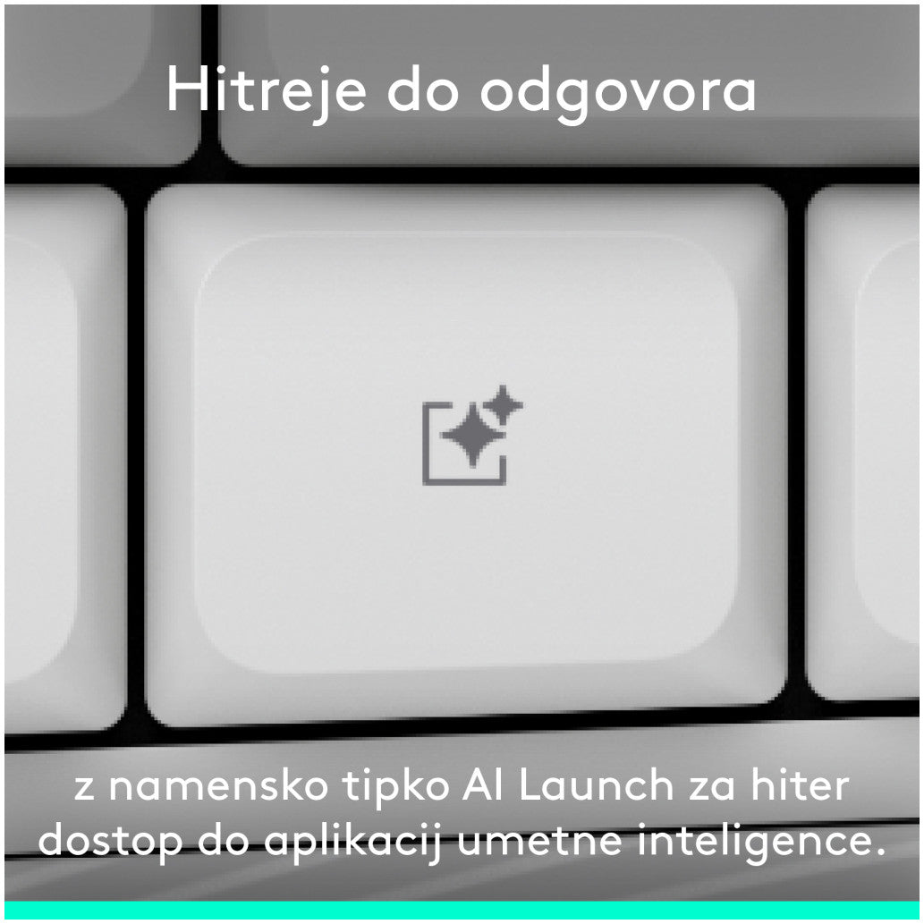 Tipkovnica in miš Logitech brezžična + Bluetooth MK880 Signature Comfort Plus bela SLO gravura (920-014033)