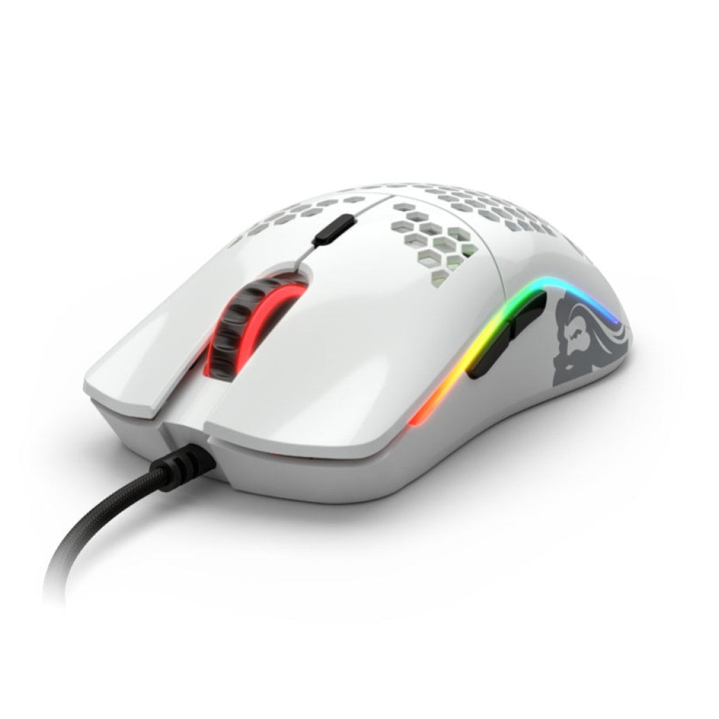 Gaming miška USB Glorious GO-GWHITE M, bela (GO-GWHITE)