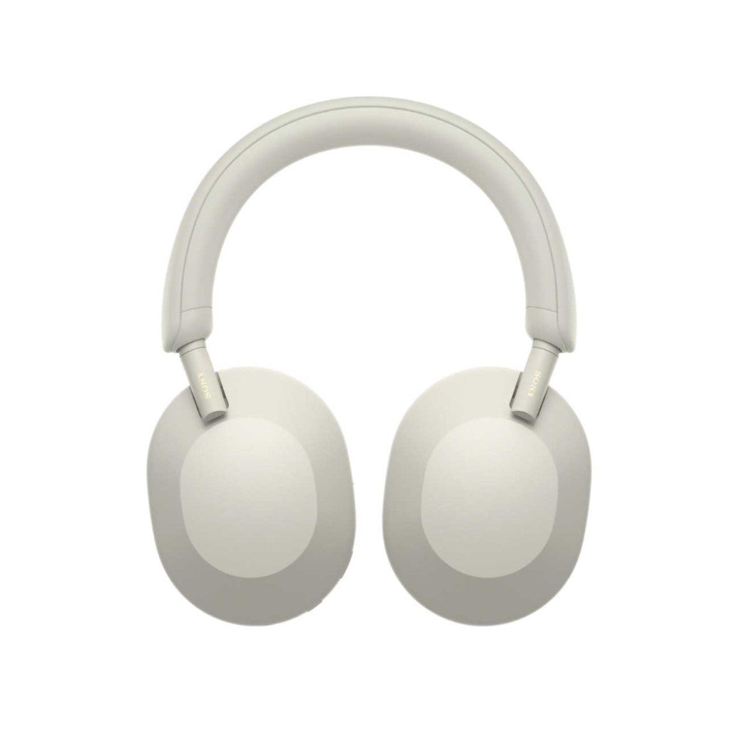 Slušalke brezžične naglavne Bluetooth stereo SONY WH-1000XM5 z mikrofonom - srebrne