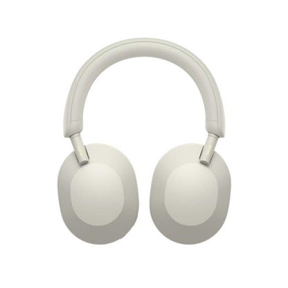 Slušalke brezžične naglavne Bluetooth stereo SONY WH-1000XM5 z mikrofonom - srebrne