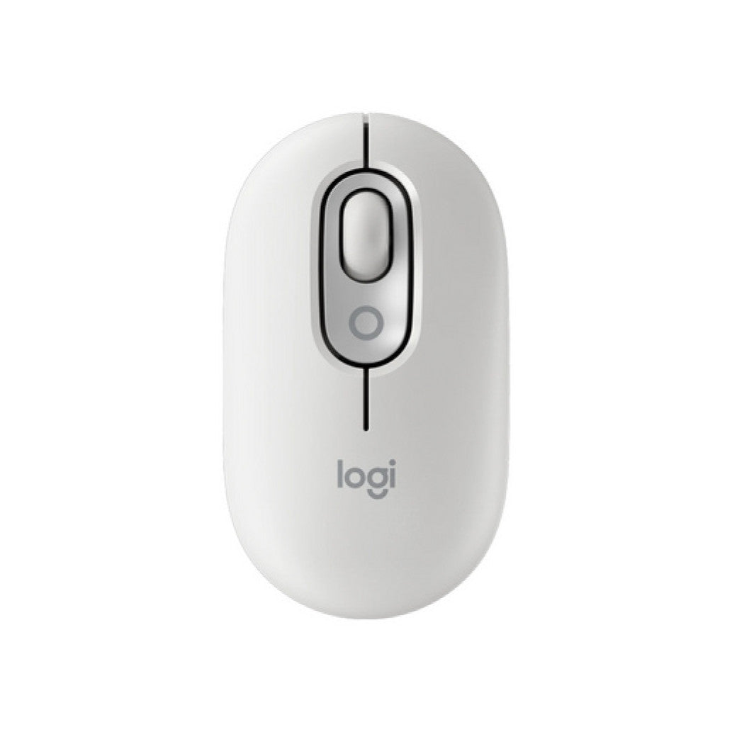 Miš brezžična + Bluetooth Logitech POP bela (910-007411)