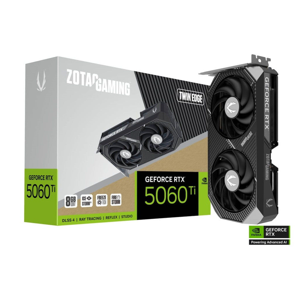 Grafična kartica nVidia RTX5060Ti Zotac Twin Edge - 8GB GDDR7 (ZT-B50610E-10M)