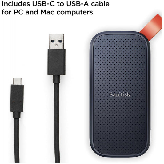 Prenosni disk SSD 2TB USB-C Sandisk Portable 800MB/s  - (SDSSDE30-2T00-G26)