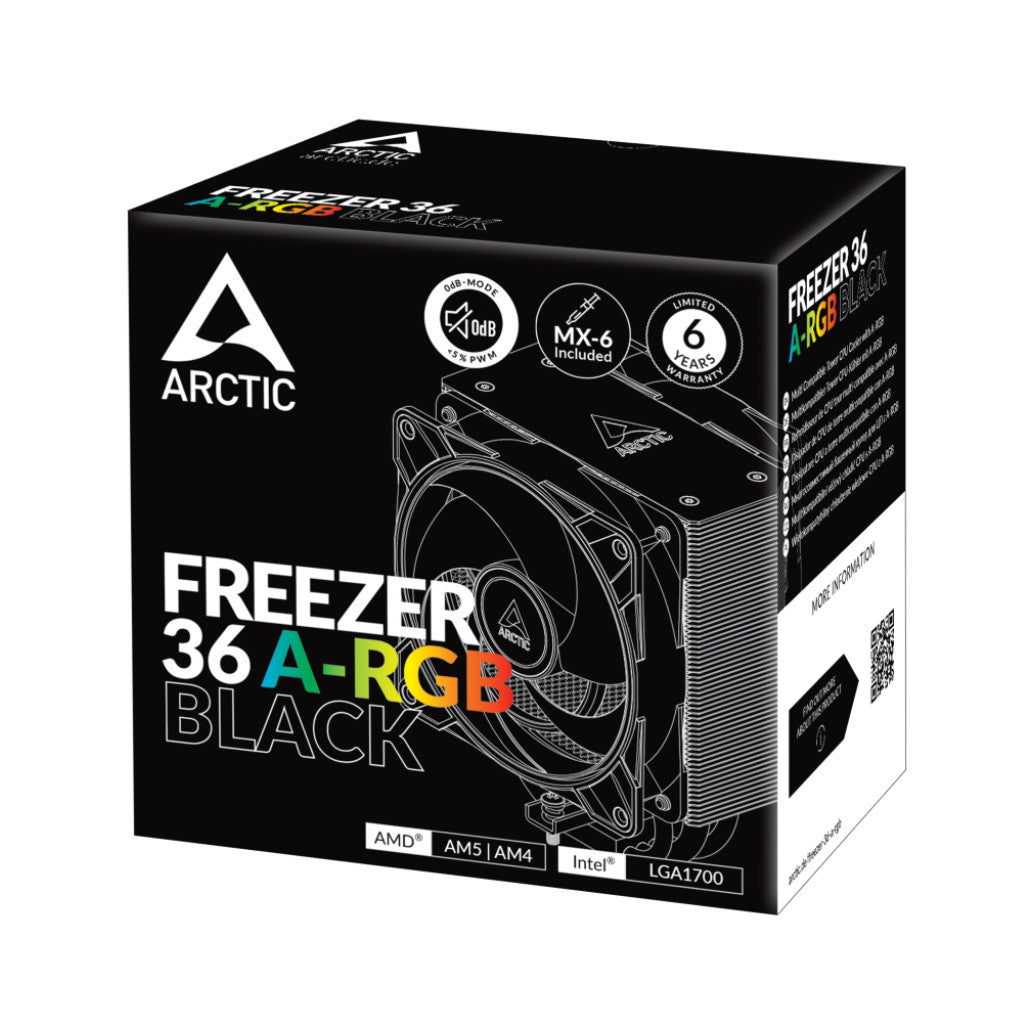 Zračni hladilnik Arctic Freezer 36 - 160mm RGB črna (ACFRE00124A)