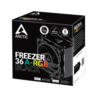 Zračni hladilnik Arctic Freezer 36 - 160mm RGB črna (ACFRE00124A)