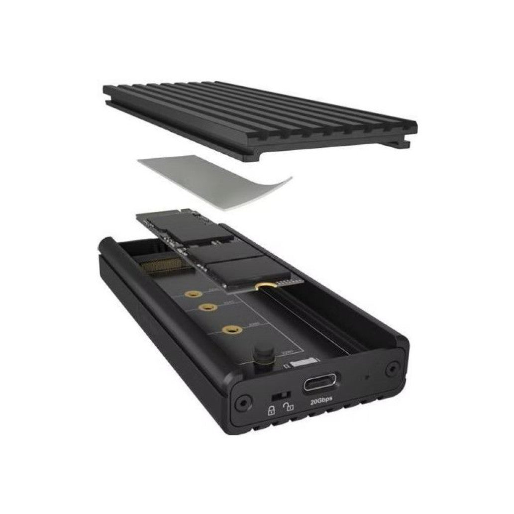 Ohišje za SSD disk M.2 => USB-C 3.2 Gen 2x2 20Gbit/s IcyBox (IB-1917M-C32a)