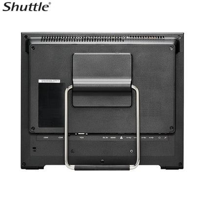 Računalnik AIO Shuttle 39,6 cm 15,6" 1366x768 X50V9 na dotik Celeron 7305/8GB /240GB/-/Intel grafika VGA HDMI /65W-88%/Win11Pro črna (X50V9B-CTO2)