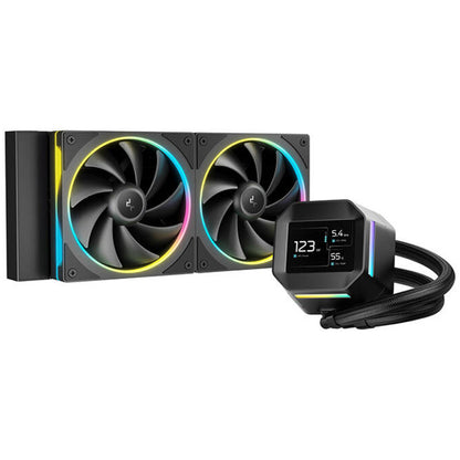 Vodno hlajenje DeepCool LM240 LCD - 240mm ARGB črna (R-LM240-BKDMMC-1)