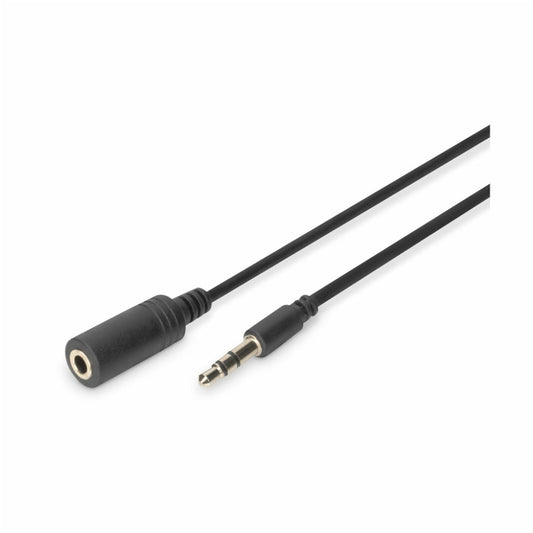 Kabel Audio 3,5mm M => 3,5mm Ž podaljšek 2,50m Digitus (AK-510200-030-S)