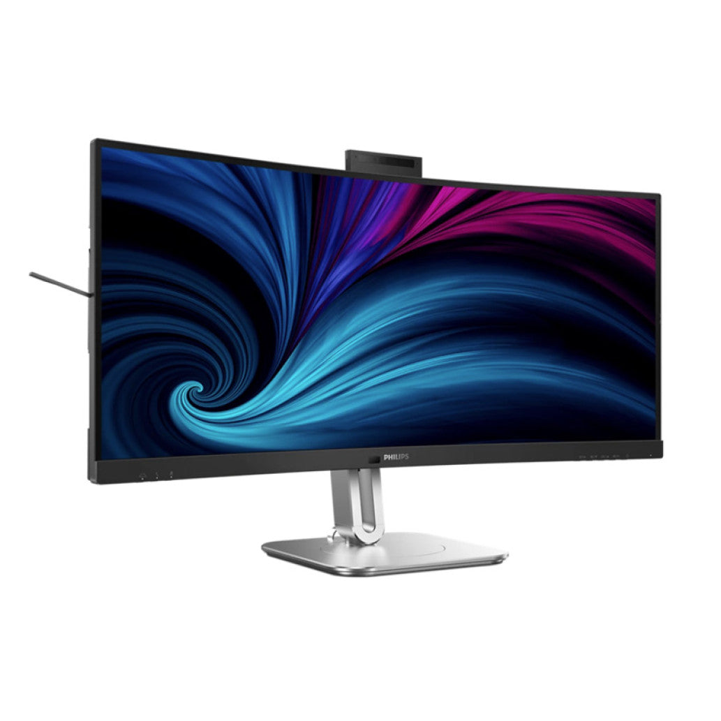 Monitor Philips 86,4 cm (34,0") 34B2U6603CH 3440x1440 Curved konferenca 120Hz IPS 4ms 2xHDMI DisplayPort Thunderbolt4 USB-C 100W 4xUSB3.2 USB-C-Out HAS Zvočniki 2x5W  3H sRGB101% RJ45 KVM HDR