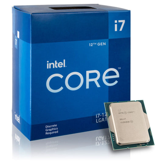 Procesor Intel 1700 Core i7 12700F 12C/20T 2.1GHz/4.9GHz BOX 65W/180W brez grafike hladilnik Intel