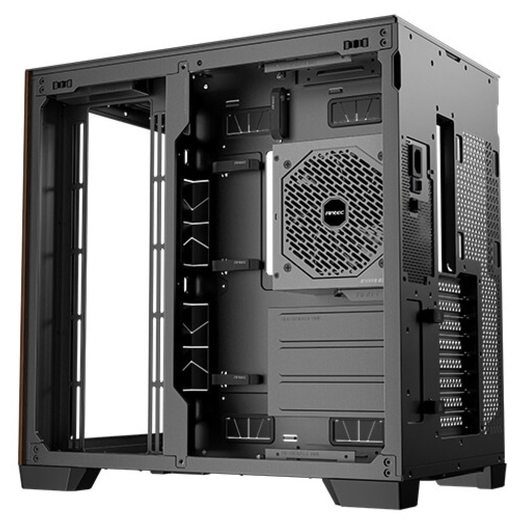ANTEC C8 Wood Full-Tower okno črno/rjavo gaming ohišje