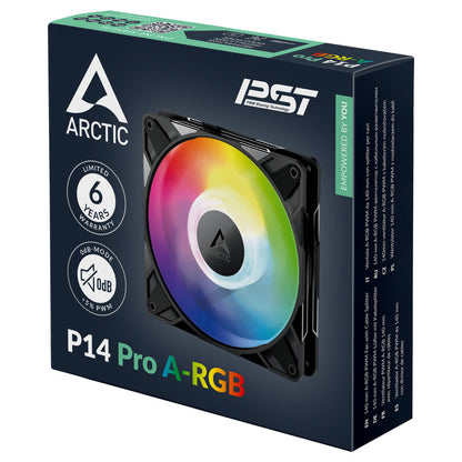Ventilator Arctic P14 Pro 140mm črna ARGB