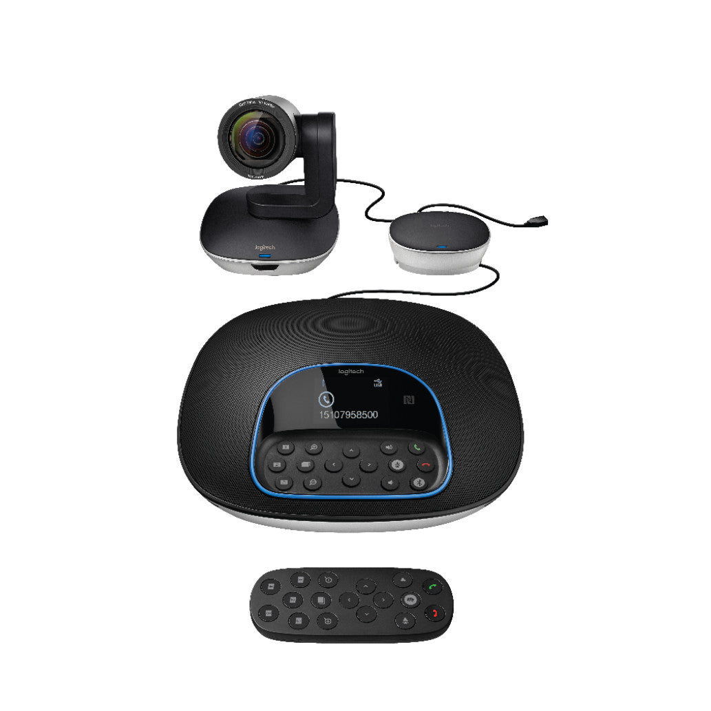 Konferenčni sistem Logitech Group BT USB-A 1080p daljinec stenski nosilec mic-360° (960-001057)