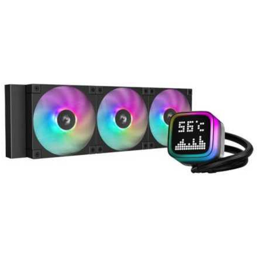 Vodno hlajenje DeepCool LP360 Matrix - 360mm ARGB črna (R-LP360-BKMSNC-G-1)