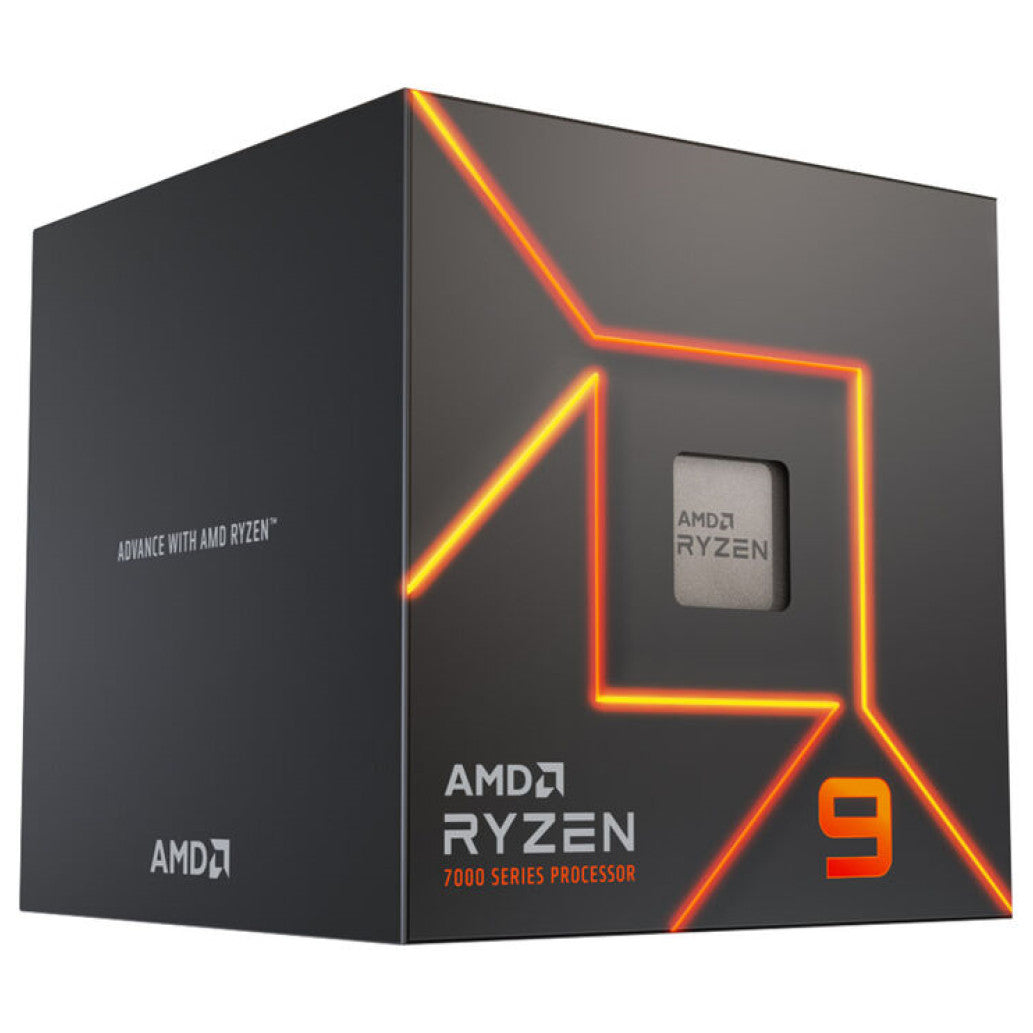 Procesor AMD AM5 Ryzen 9 7900 12C/24T 3.7Hz/5.4GHz BOX 65W grafika Radeon Wraith prism hladilnik RGB