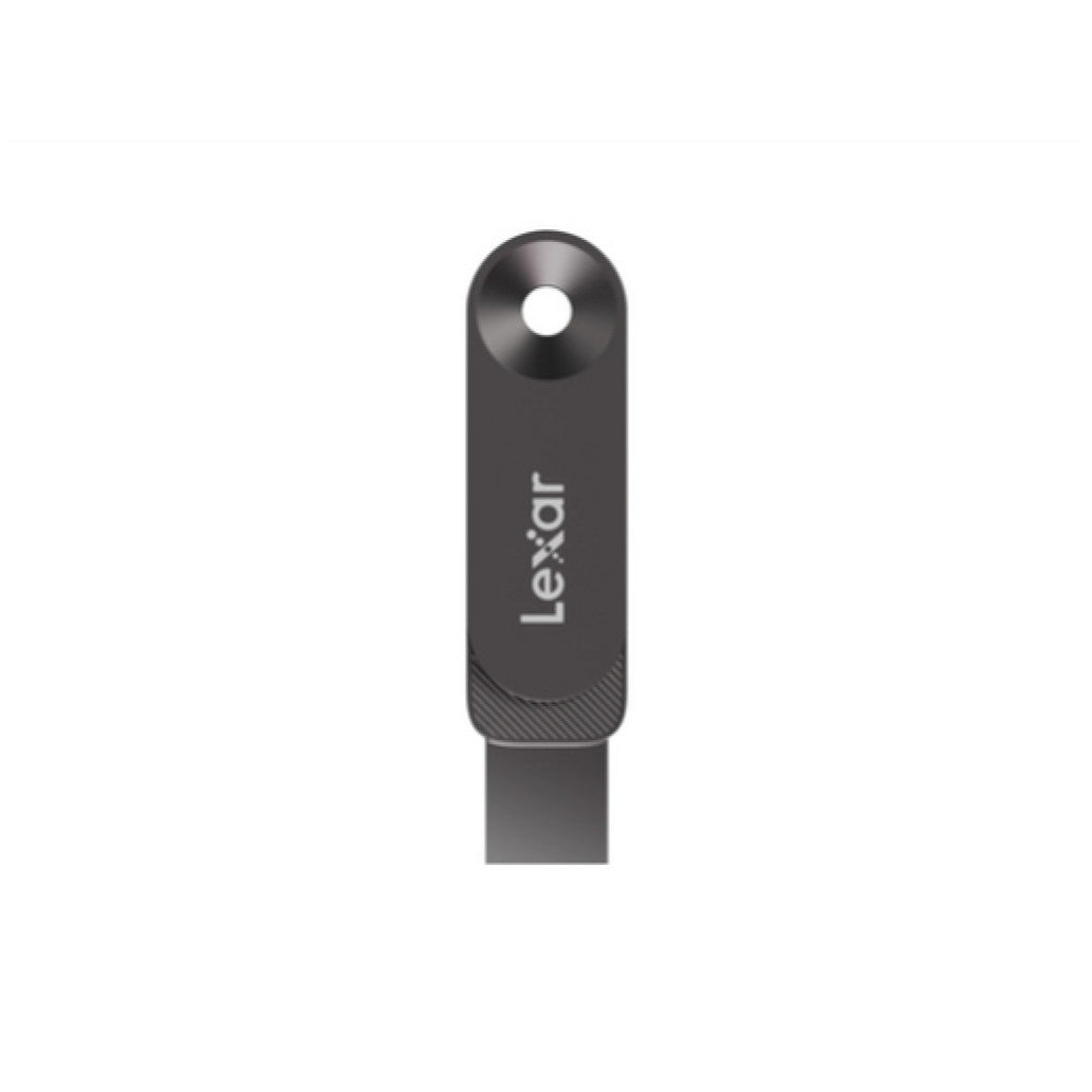 Spominski ključek 512GB USB3.2/USB-C Lexar JumpDrive Dual D500 400MB/s kovinski vrtljiv črno-srebrn (LJDD500512G-BNQNG)