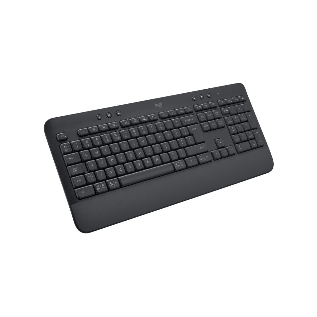 Tipkovnica brezžična + Bluetooth Logitech K650 Signature US international | SLO gravura grafitna (920-010945)