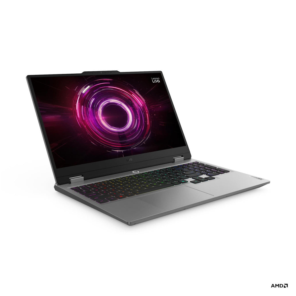 Prenosnik Lenovo 39,6 cm (15,6") LOQ 15 1920x1080 IPS G-SYNC 300nit 144Hz Ryzen 7 250/16GB/SSD1TB/BL RGB/RTX5060-8GB/Win11Home (83JG004MSC)