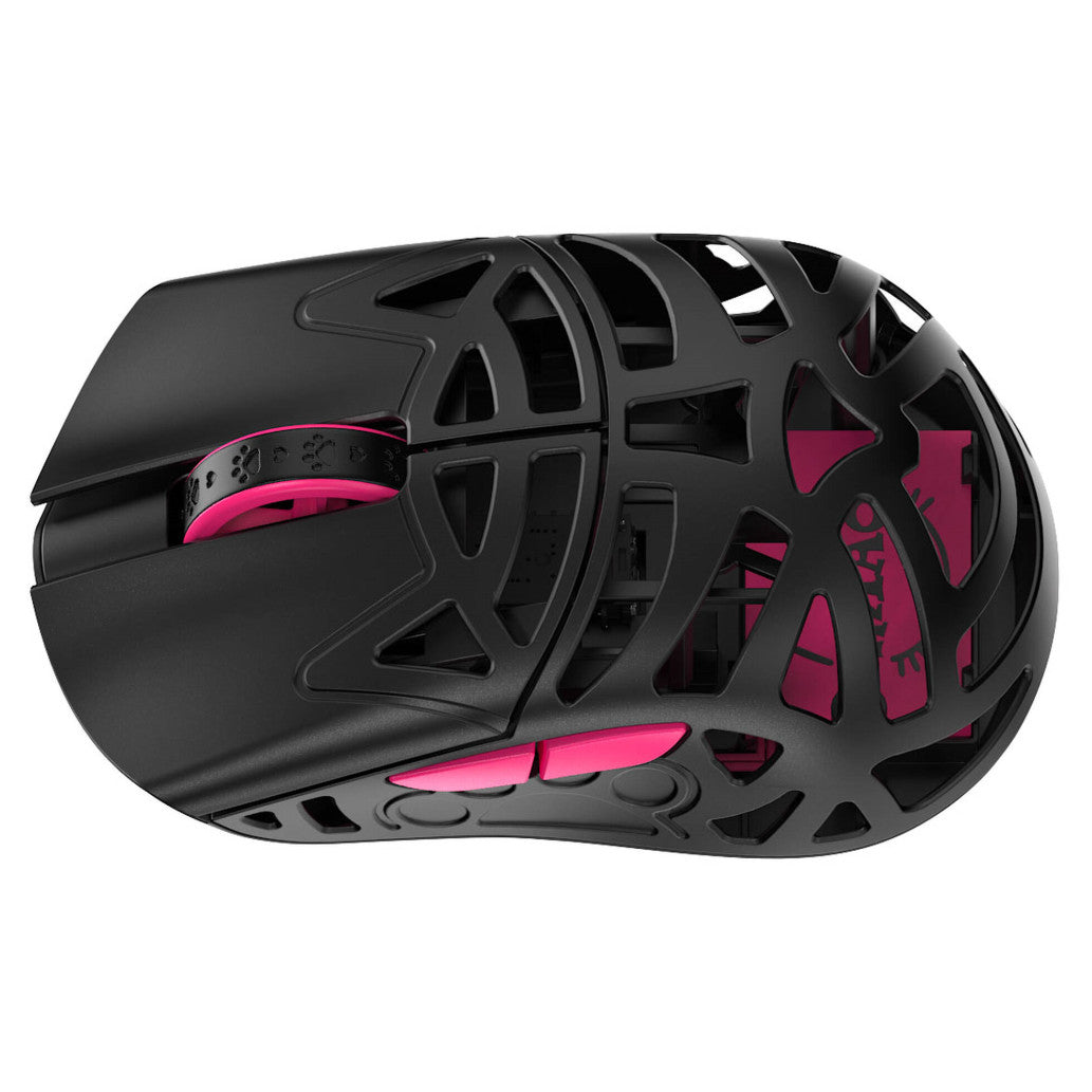 Gaming miška brezžična WLMOUSE Beast Miao , črna-roza (GAMO-1360)