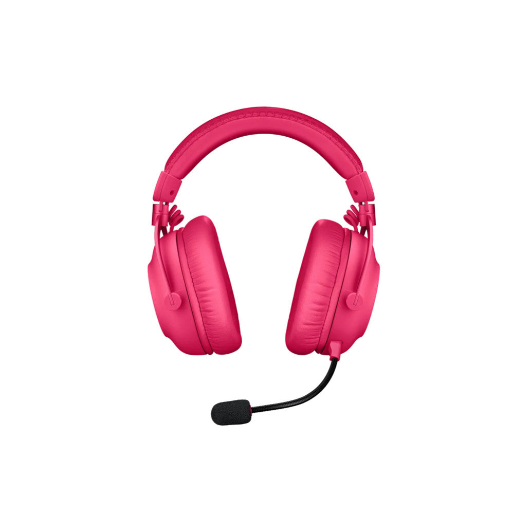 Slušalke brezžične Logitech naglavne z mikrofonom BT/RCA/USB G PRO X 2 LIGHTSPEED roza Gaming (981-001275)
