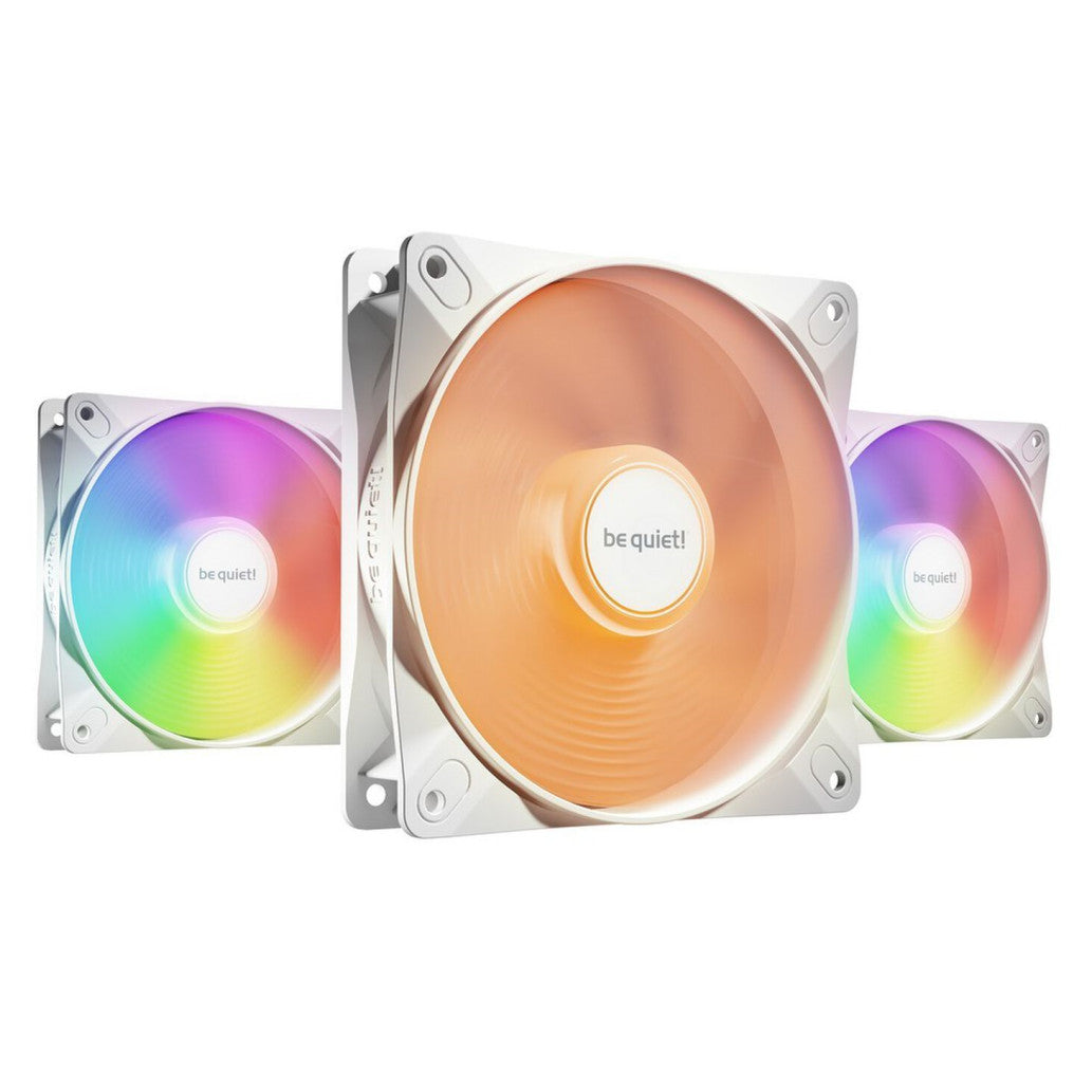Ventilator be quiet! Light Wings LX 120mm bela RGB (3 pack)